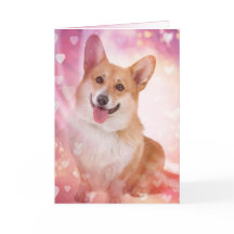 Glimlachende Corgi met Hearts Valentijn