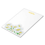 Glimlachende Daisy Dreams Ongevoerd Notitieblok (Schuin)