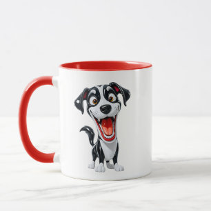 Glimlachende Dalmatische Cartoon Illustratie Mok