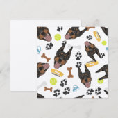 Glimlachende Dobermann (Voorkant / Achterkant)