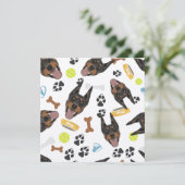 Glimlachende Dobermann (Staand voorkant)