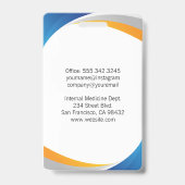 Glimlachende Dokter | Gastroenteroloog Logo Badge (Achterkant)