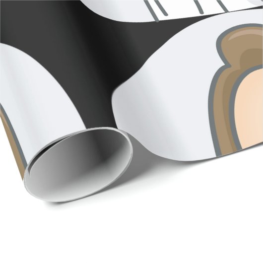 Glimlachende dokter geeft duimen omhoog met stetho cadeaupapier (Rol Hoek)