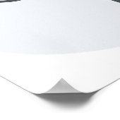 Glimlachende dokter geeft duimen omhoog met stetho poster (Hoek)