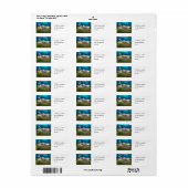 Glimlachende dolfijn etiket (Full Sheet)