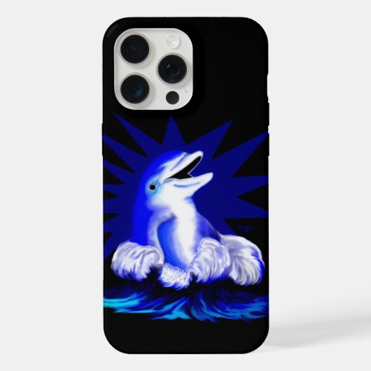 Glimlachende Dolfijn iPhone Hoesje (Achterkant)