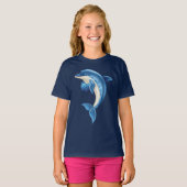 Glimlachende Dolfijn Kinderen T-Shirt (Voorkant volledig)