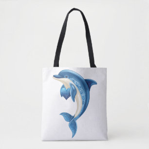 Glimlachende Dolfijn Kinderen T-Shirt Tote Bag
