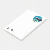 Glimlachende Dolfijn Post-it® Notes (Schuin)