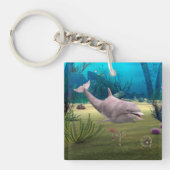 Glimlachende dolfijn sleutelhanger (Voorkant)