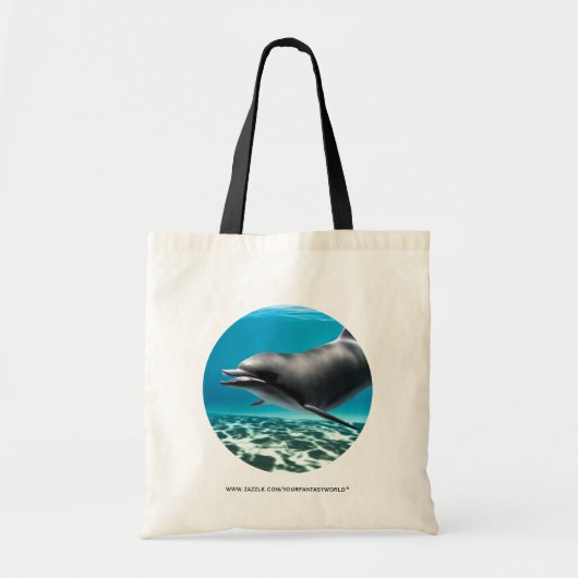 Glimlachende Dolfijn Tote Bag (Voorkant)