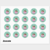 Glimlachende Donut Bedankt Sticker (Vel)