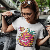 Glimlachende draak Vrucht van vreugde T-shirt