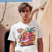Glimlachende draak Vrucht van vreugde T-shirt