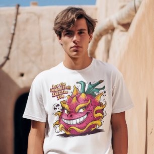 Glimlachende draak Vrucht van vreugde T-shirt