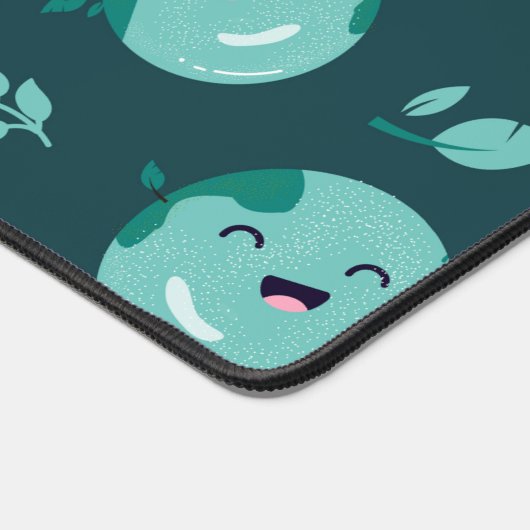Glimlachende Earth Pattern Desk Mat (Hoek)