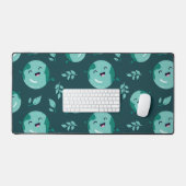 Glimlachende Earth Pattern Desk Mat (Keyboard & Muis)