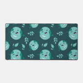 Glimlachende Earth Pattern Desk Mat (Voorkant)