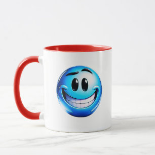 Glimlachende Emoji Gezicht Illustratie Mok