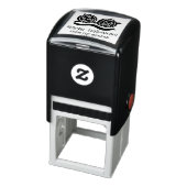 Glimlachende en fronsende pompoenen Happy Hallowee Zelfinktende Stempel (Product)