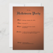 Glimlachende enge rode ogen demon Halloween Kaart (Achterkant)