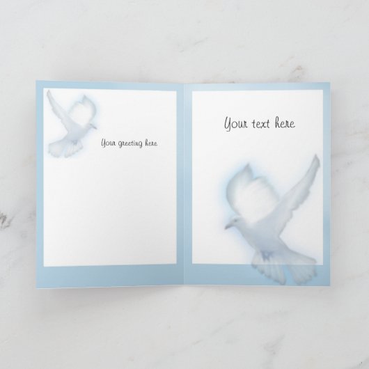 Glimlachende engel van Reims Kaart (Binnen)