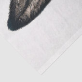 Glimlachende Ezel in Wildflower Garden Decoupage Tissuepapier (Detail)