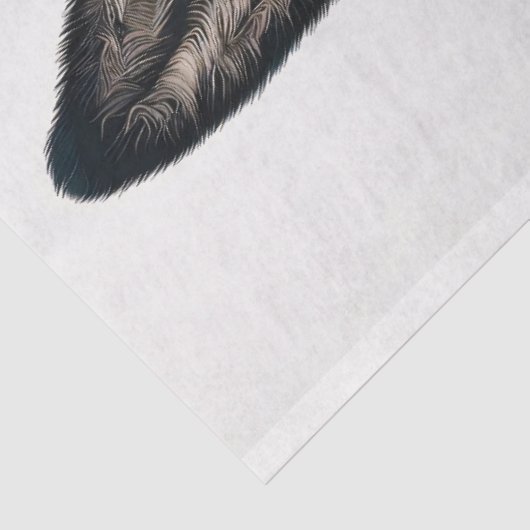 Glimlachende Ezel in Wildflower Garden Decoupage Tissuepapier (Detail)