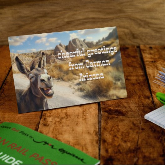 Glimlachende ezel, Oatman Arizona Kaart