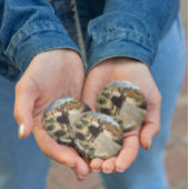 Glimlachende ezel, Oatman Arizona, Route 66 Ronde Button 7,6 Cm