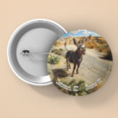 Glimlachende ezel, Oatman Arizona, Route 66 Ronde Button 7,6 Cm