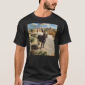 Glimlachende ezel, Oatman Arizona, Route 66 T-shirt (Voorkant)