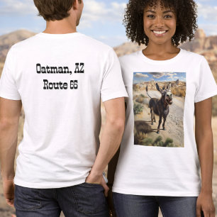 Glimlachende ezel, Oatman Arizona, Route 66 T-shirt