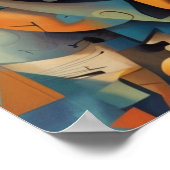 Glimlachende Face Art Poster (Hoek)