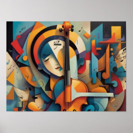 Glimlachende Face Art Poster