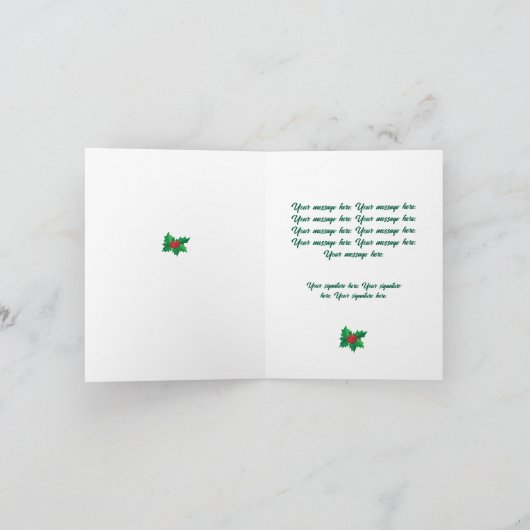 Glimlachende Fancy AI Christmas Elf met Top Hat Feestdagen Kaart (Binnen)