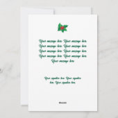 Glimlachende Fancy AI Christmas Elf met Top Hat Feestdagenkaart (Achterkant)