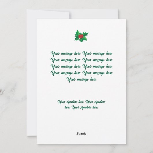 Glimlachende Fancy AI Christmas Elf met Top Hat Feestdagenkaart (Achterkant)