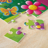"GLIMLACHENDE FEËN & VLINDERS" LEGPUZZEL (Zijkant)