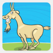 Glimlachende geit Stickers (Voorkant)
