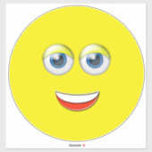 Glimlachende gelukkige emoji sticker (Vel)