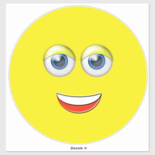 Glimlachende gelukkige emoji sticker (Vel)