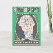 GLIMLACHENDE GEORGE Verjaardag Kaart (Voorkant)