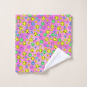 glimlachende gezichten Chem 5 Bad Handdoek (Wasdoekje)