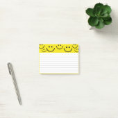Glimlachende gezichten in Sunshine Yellow Post-it® Notes (Kantoor)