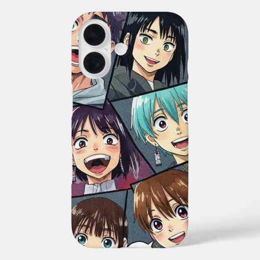 Glimlachende gezichten, manga van Natasha Us Case-Mate iPhone Case (Achterkant)