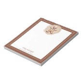 Glimlachende Gingerbread Man Gepersonaliseerd | Br Notitieblok (Linkerzijde)