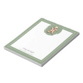 Glimlachende Gingerbread Man Gepersonaliseerd | Gr Notitieblok (Linkerzijde)