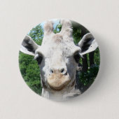 Glimlachende Giraffe Ronde Button 5,7 Cm (Voorkant)
