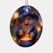 Glimlachende Gnoom Roerende Magische Pot Keramisch Ornament (Rechts)